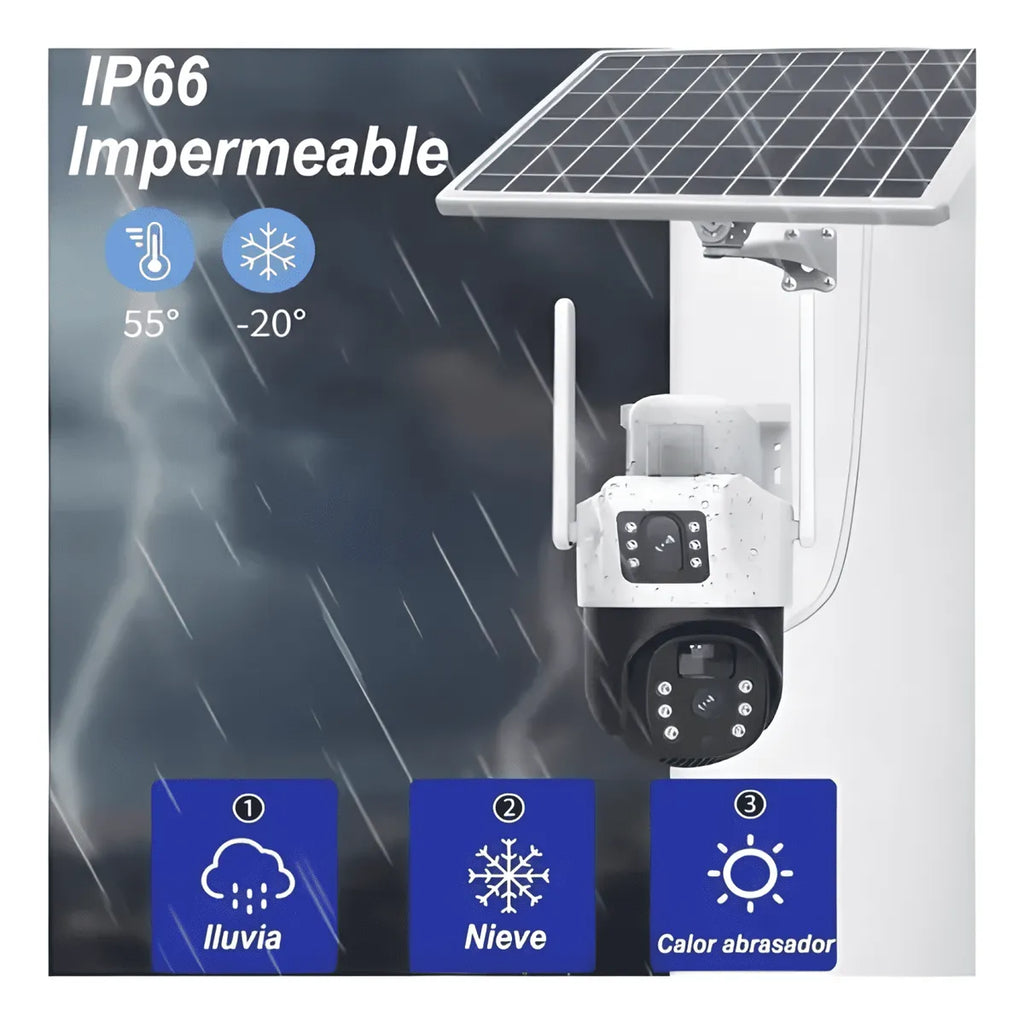 CAMARA DE SEGURIDAD SOLAR 4G CON CHIP