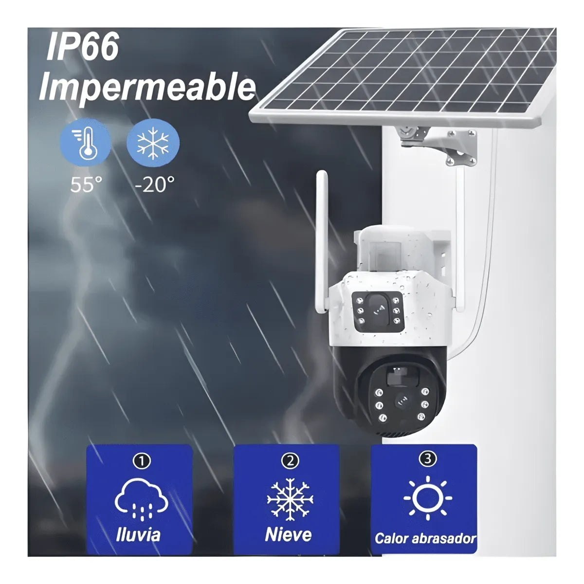 CAMARA DE SEGURIDAD SOLAR 4G CON CHIP