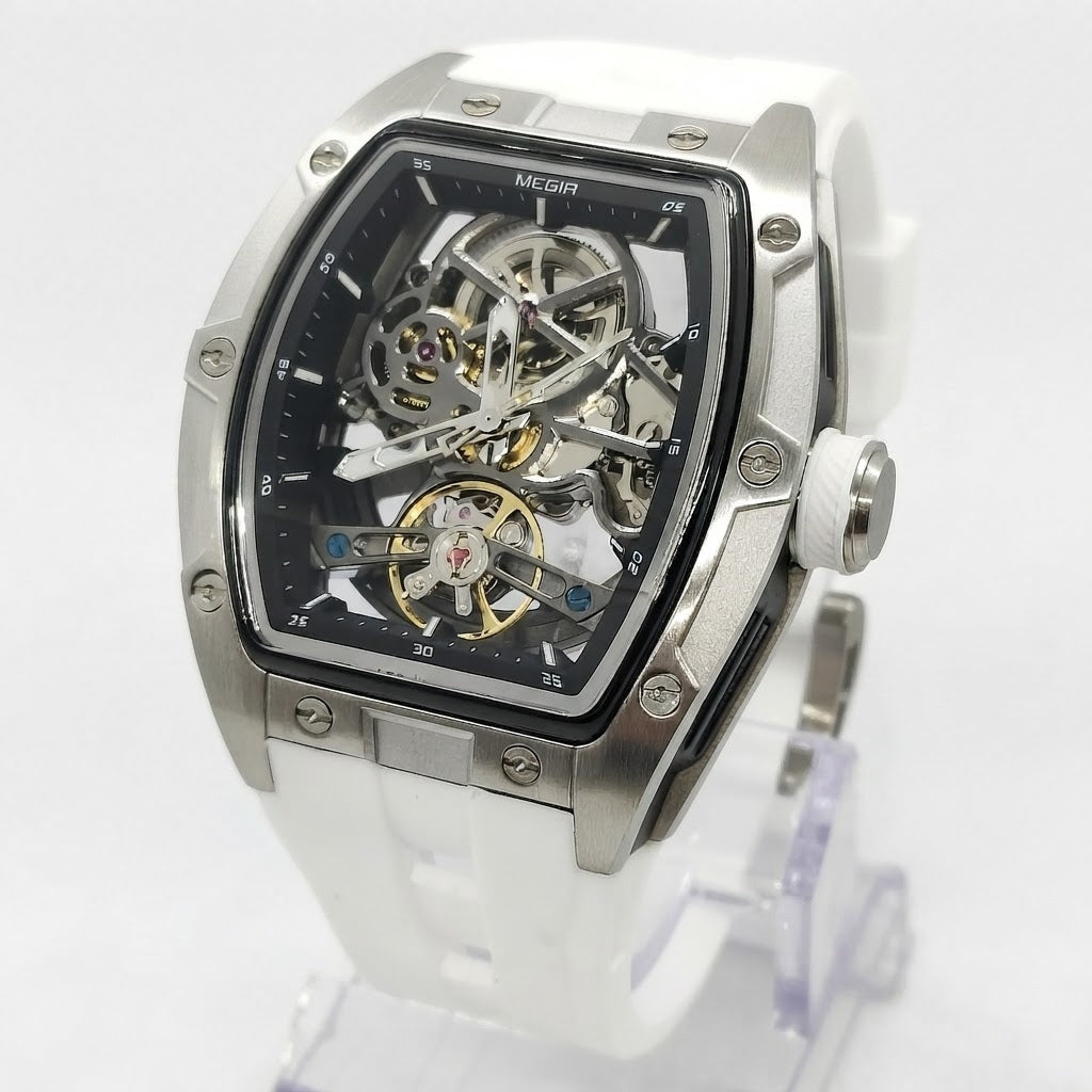 Reloj Automático Megir Transparente  Hombre2242