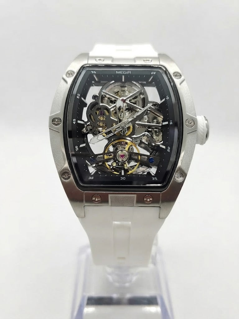 Reloj Automático Megir Transparente  Hombre2242