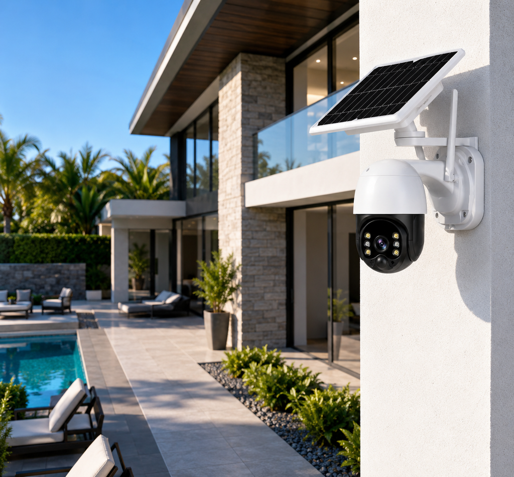 Camara Seguridad Solar WiFi PTZ MCASA