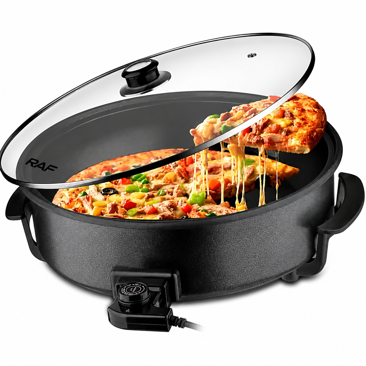 Horno Sartén Pizzero Eléctrico Multiuso