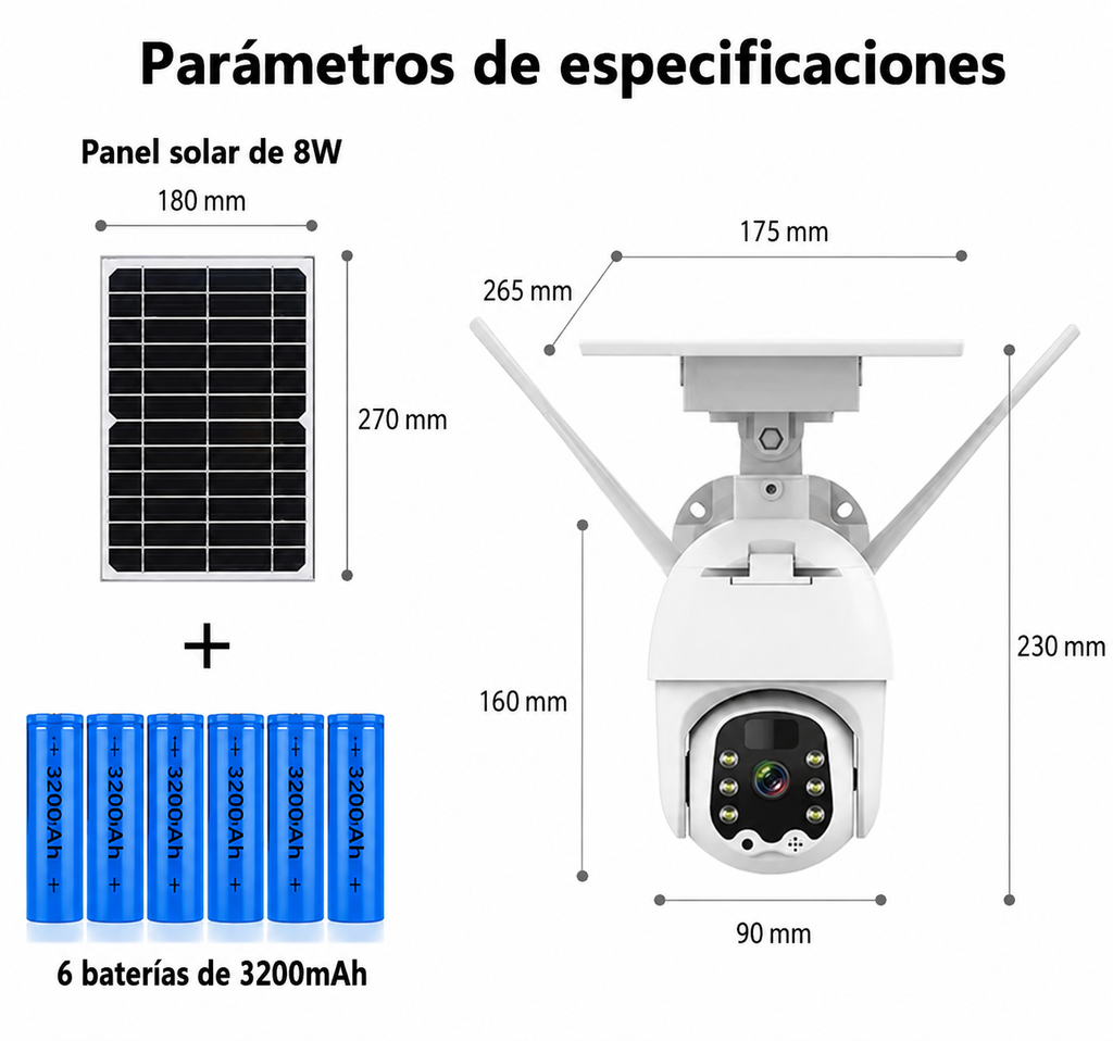 CAMARA DE SEGURIDAD SOLAR INALÁMBRICO
