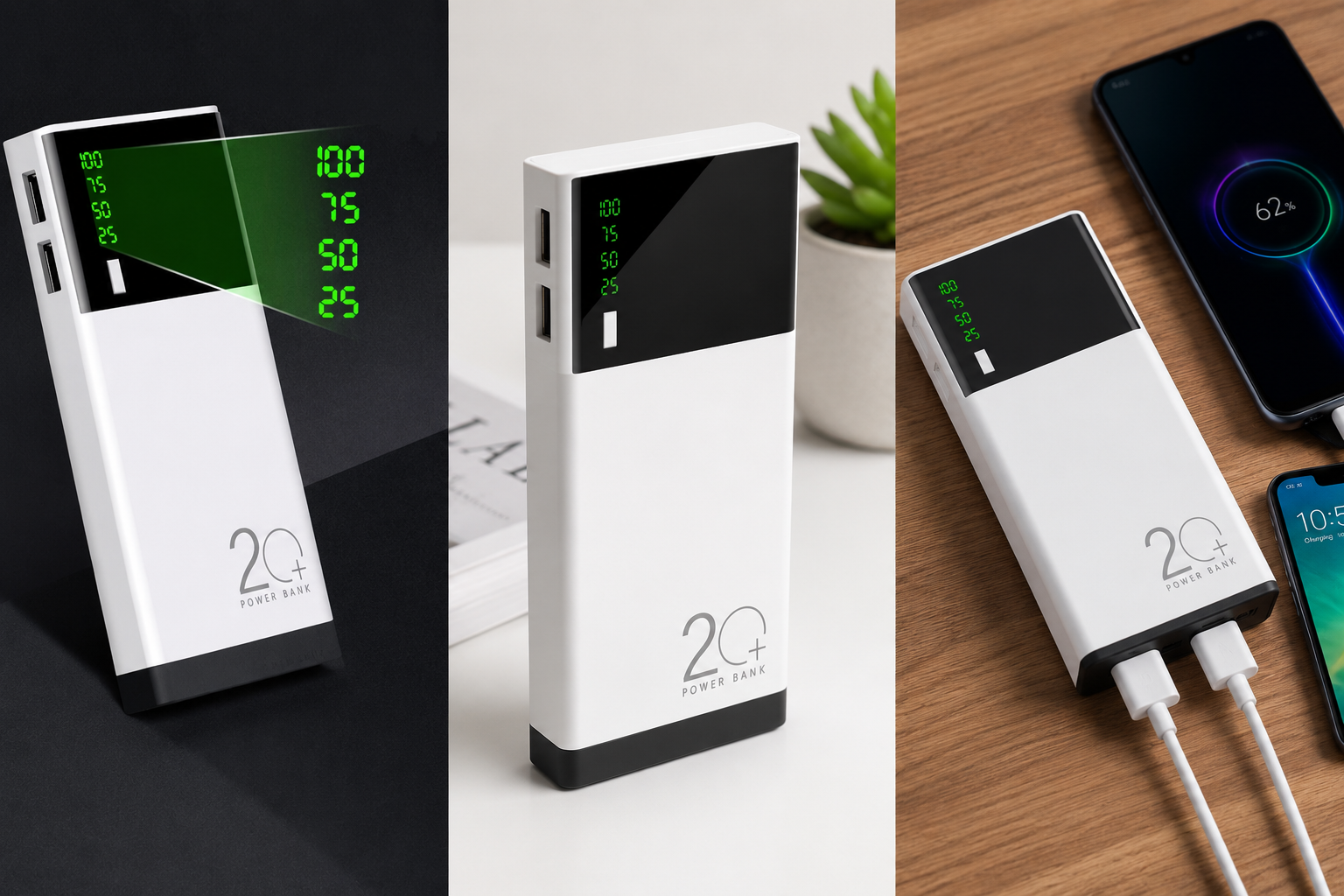 🔋 Cargador de Batería Portátil Eléctrico Solar