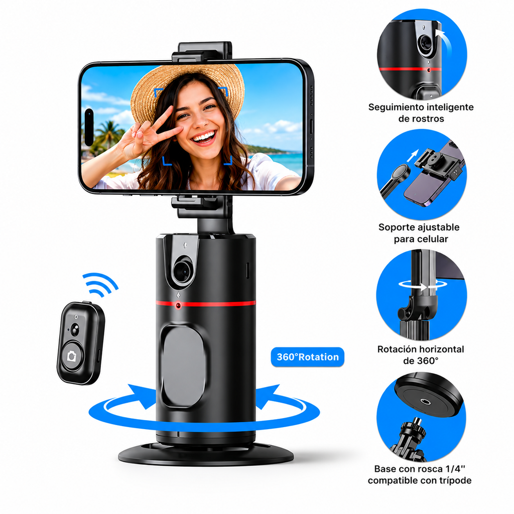 Tripode Inteligente 360° Con Seguimiento