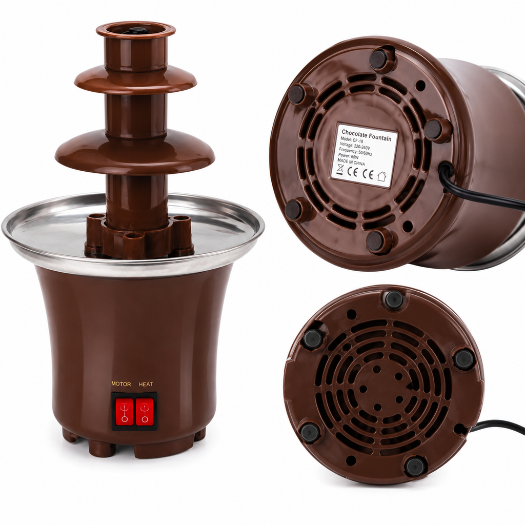 Máquina de Fondue chocolate Eléctrica 3 Capas