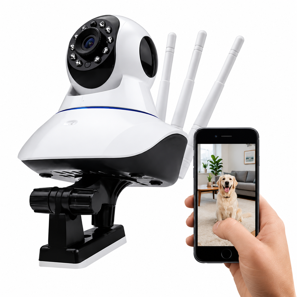 W - Cámara De Seguridad IP Wifi 360°