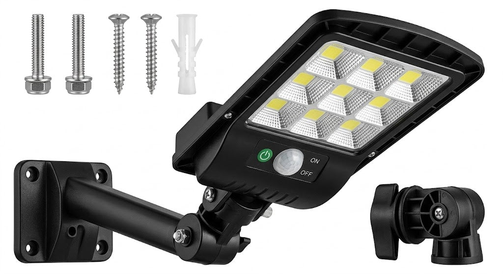 pack de 4 foco solar con sensor