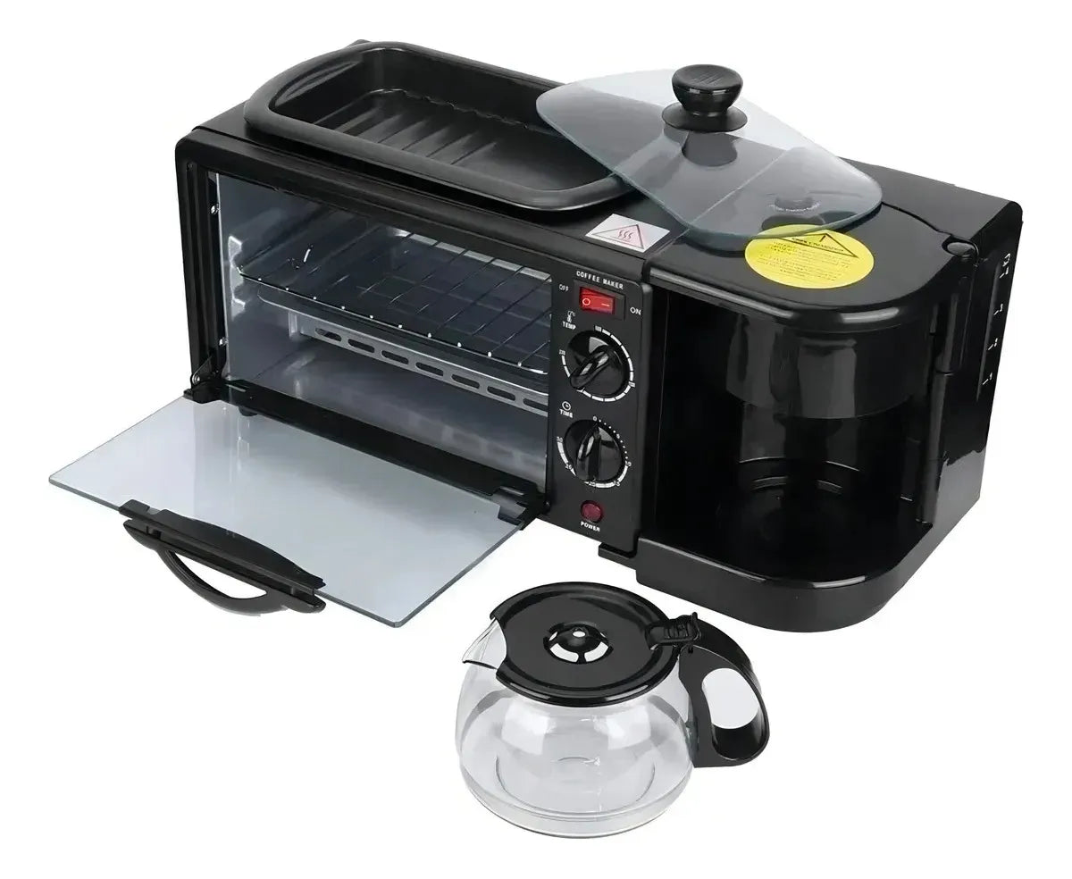 Horno Eléctrico 3 En 1 Cafetera Tostador