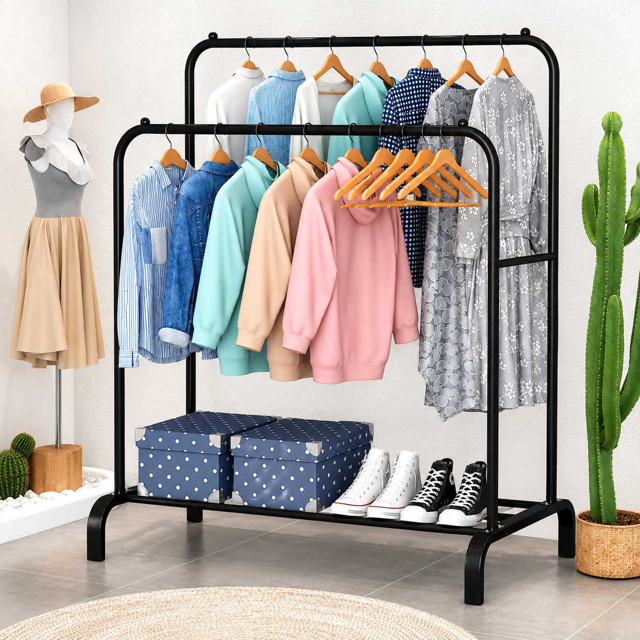 Perchero Doble Decorativo Premium