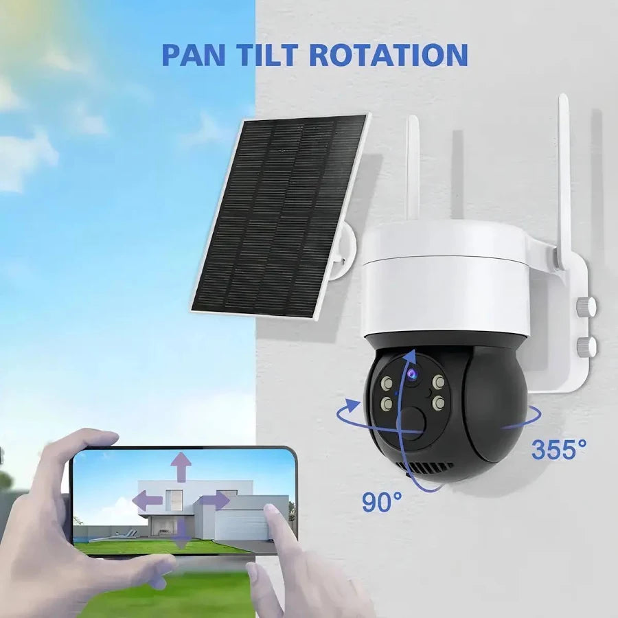 Camara Vigilancia Ip Solar Led Wifi
