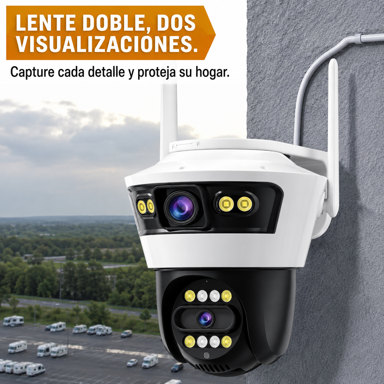 Camara De Seguridad Doble Lente Jortan 4