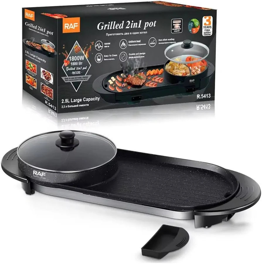 Plancha Eléctrica Zona BBQ + Hot Spot
