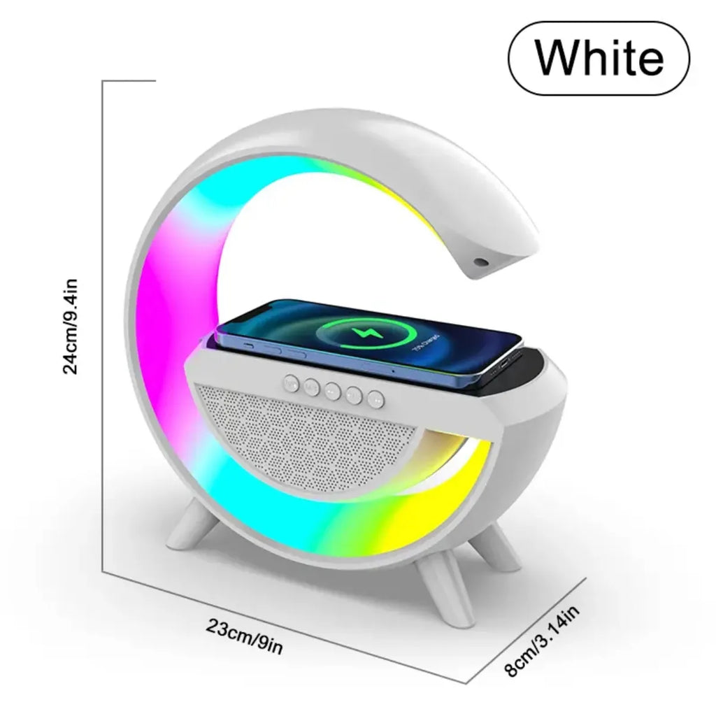 Altavoz Bluetooth Con Reloj y Cargador