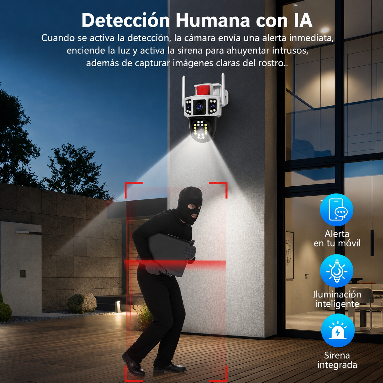 Camara De Seguridad Wifi Yoose Ip Baliza