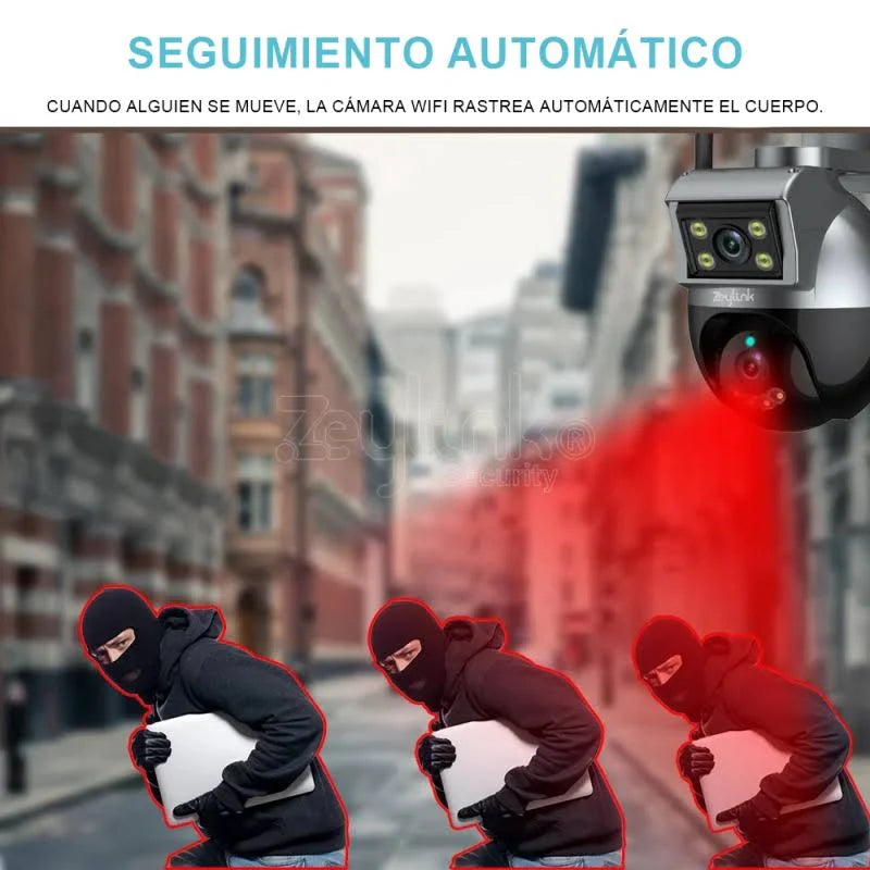 CAMARA NEGRA Wi CON WIFI PTZ Doble Lente