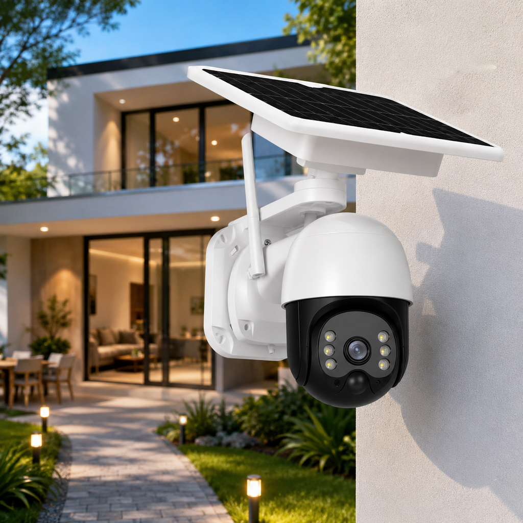 Camara Seguridad Solar WiFi PTZ MCASA