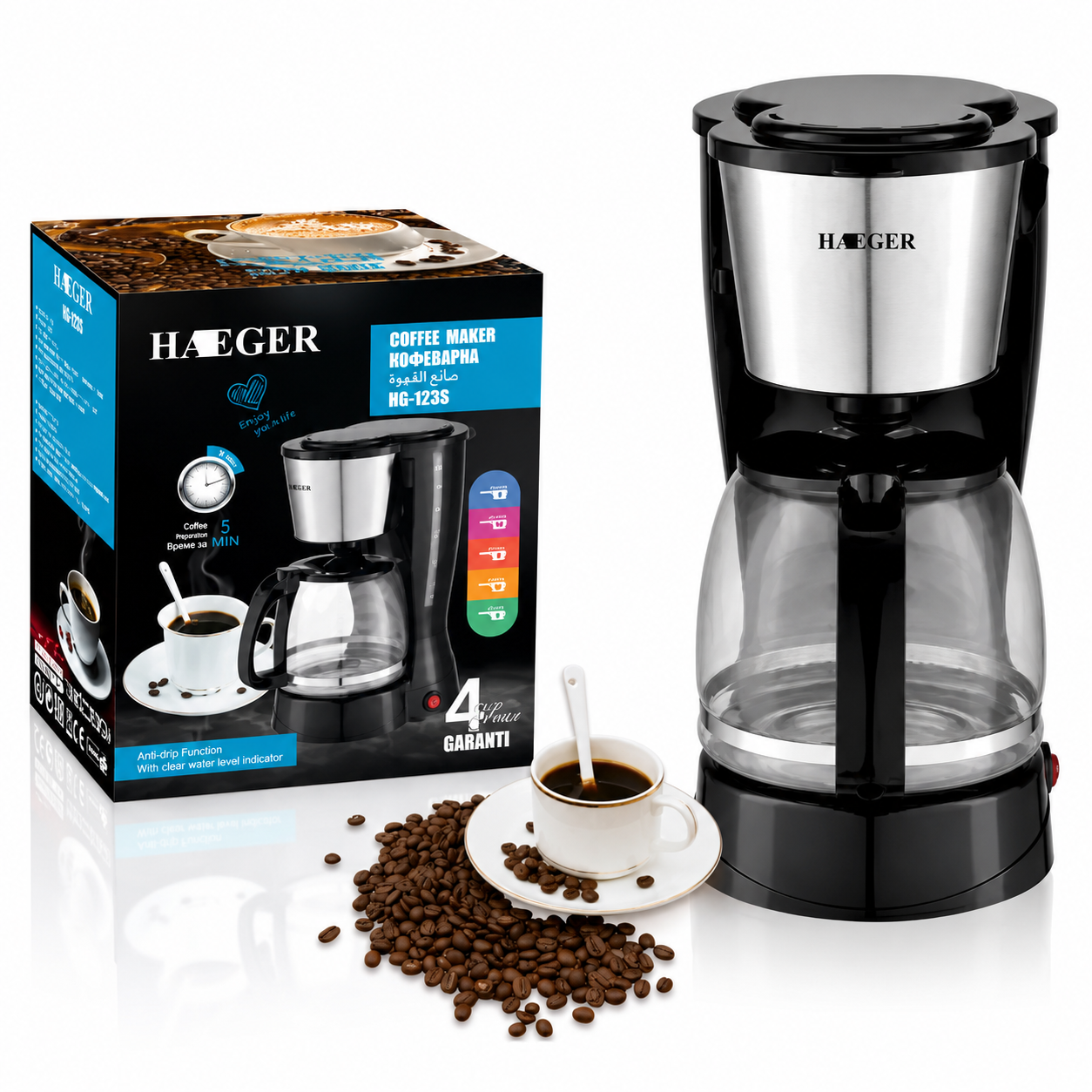 Cafetera Multifuncional Automática de 8