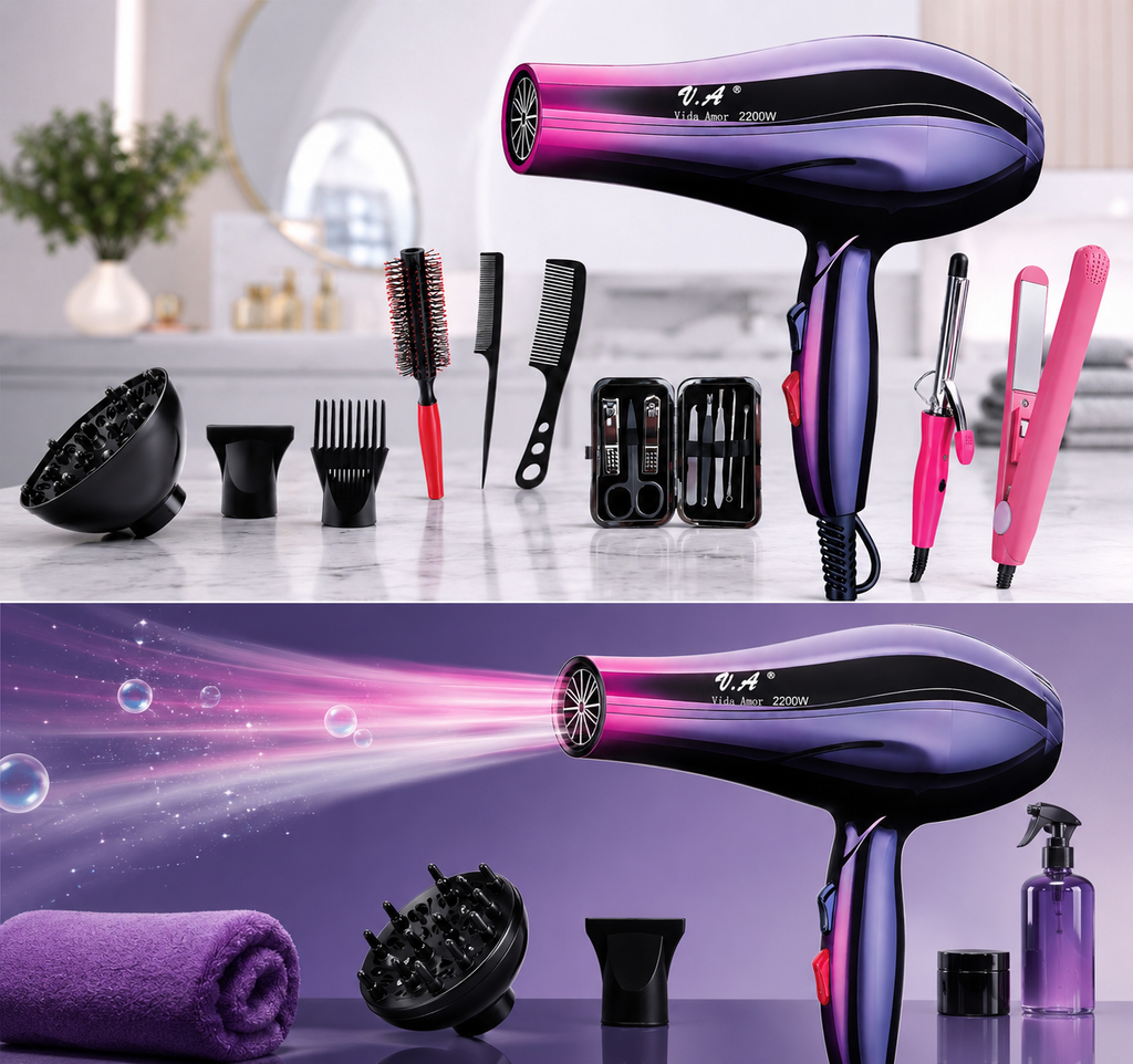 Kit Secado Alisado Cabello Y Manicura
