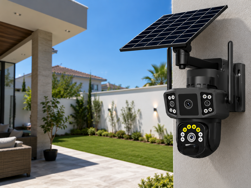 Camara Seguridad Solar PTZ 360WiFi MCASA