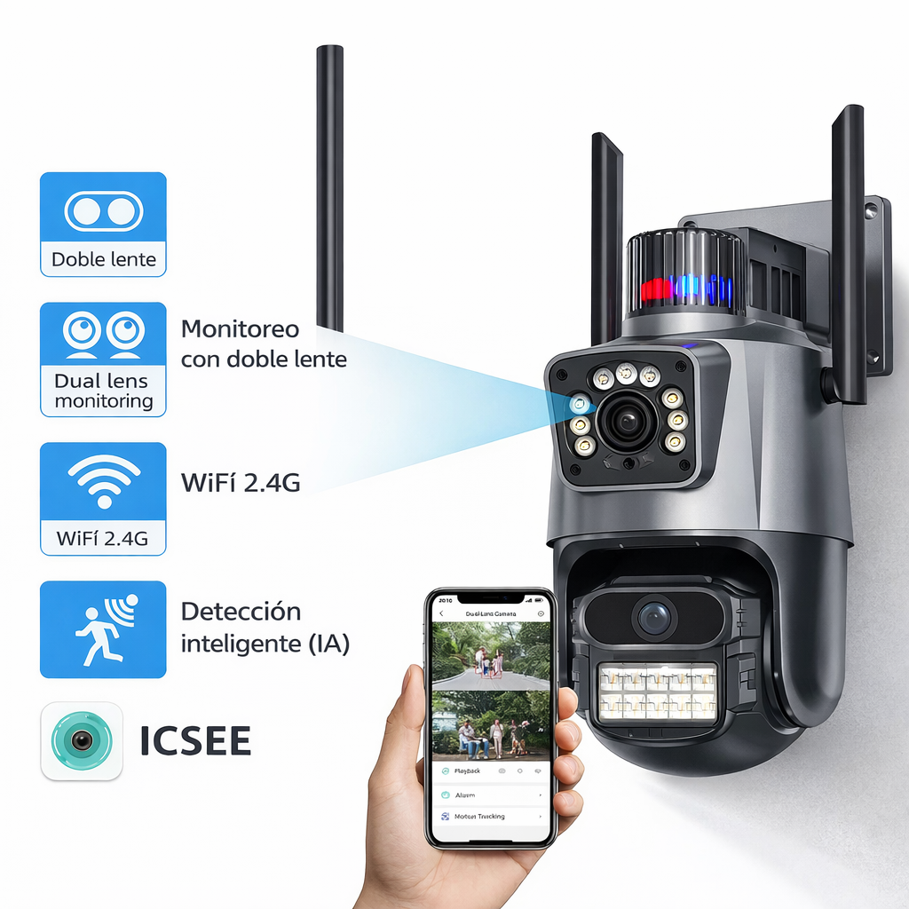 Camara Seguridad Ip360 Wifi Exterior