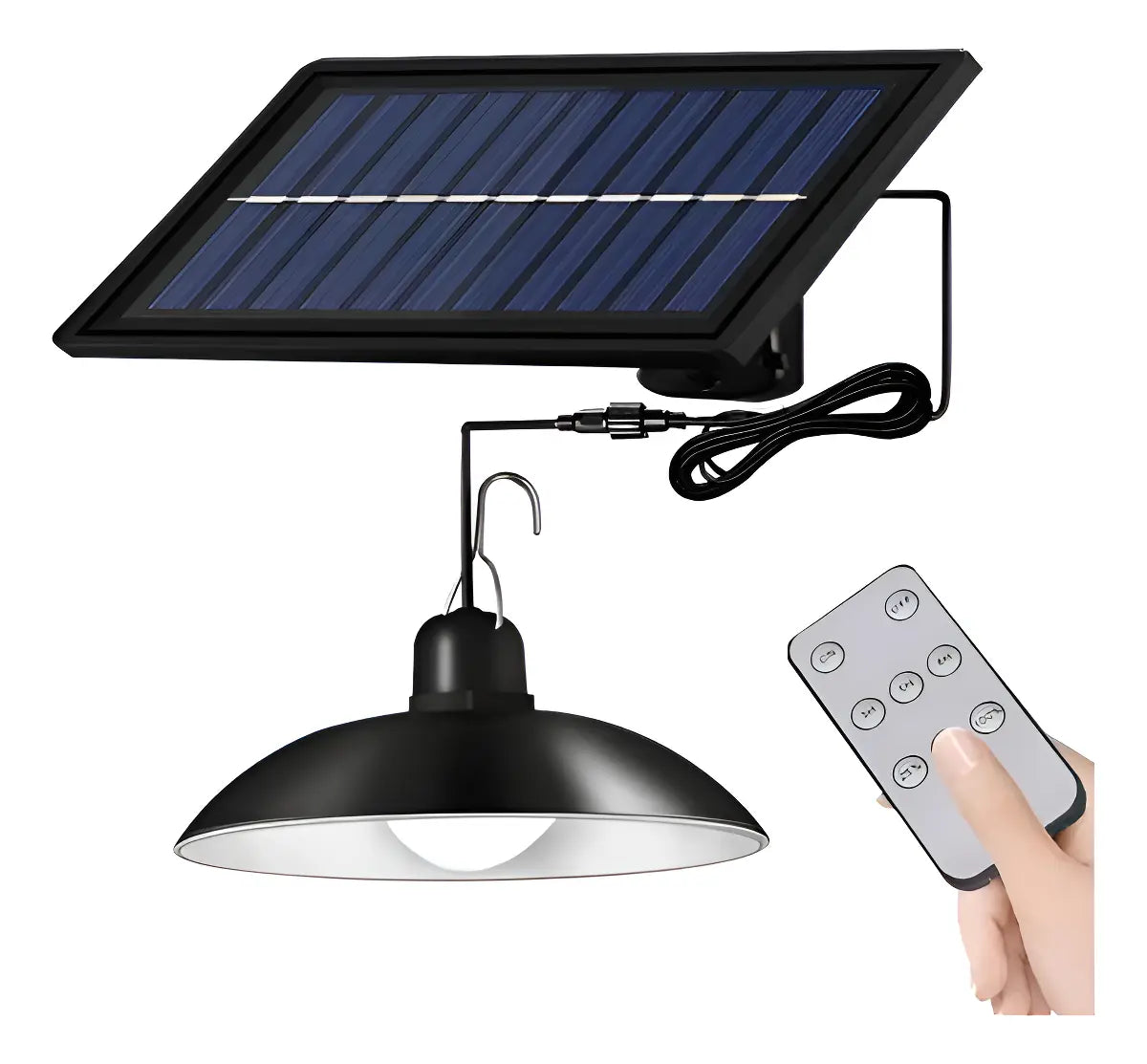 LAMPARA LED SOLAR TIPO CAMPANA