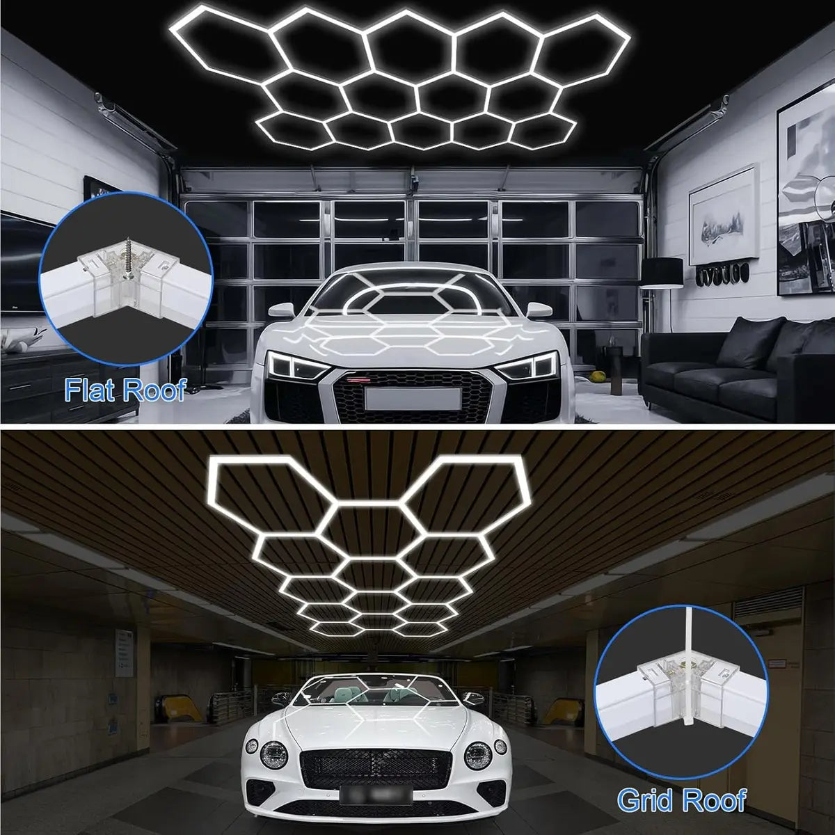 Lampara hexagonal x14