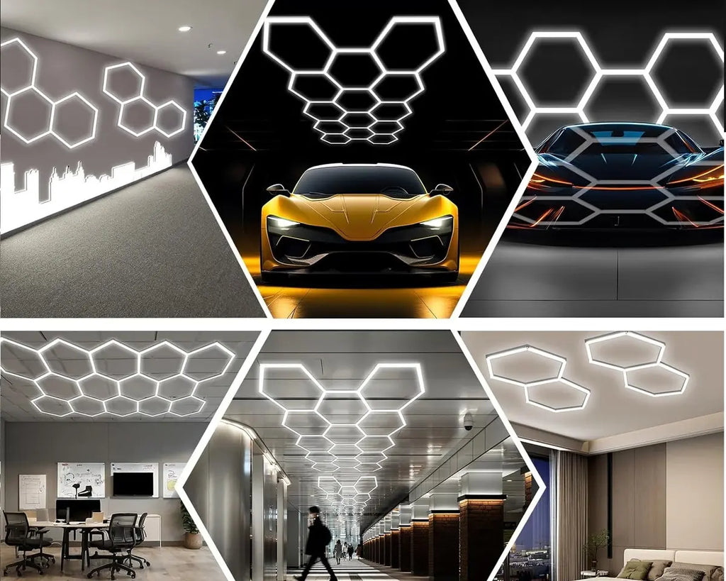 Lampara hexagonal x14