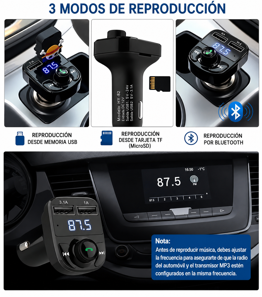 RECEPTOR BLUETOOTH AUTO