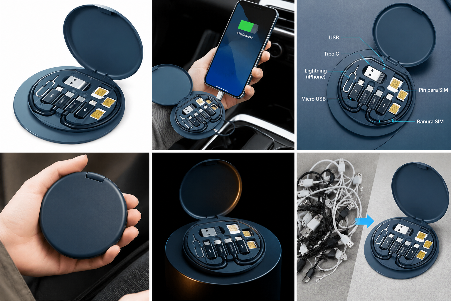 KIT DE CABLES DE DATOS CARGA RAPIDA