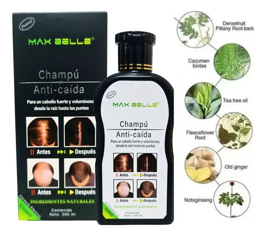 SHAMPOO ANTI CAIDA 200 ML MAX BELLEZA