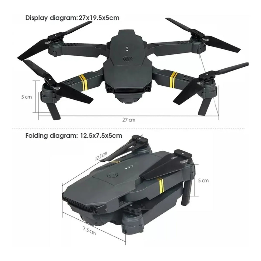 Dron Plegable Con Camara Wifi Hd Fpv