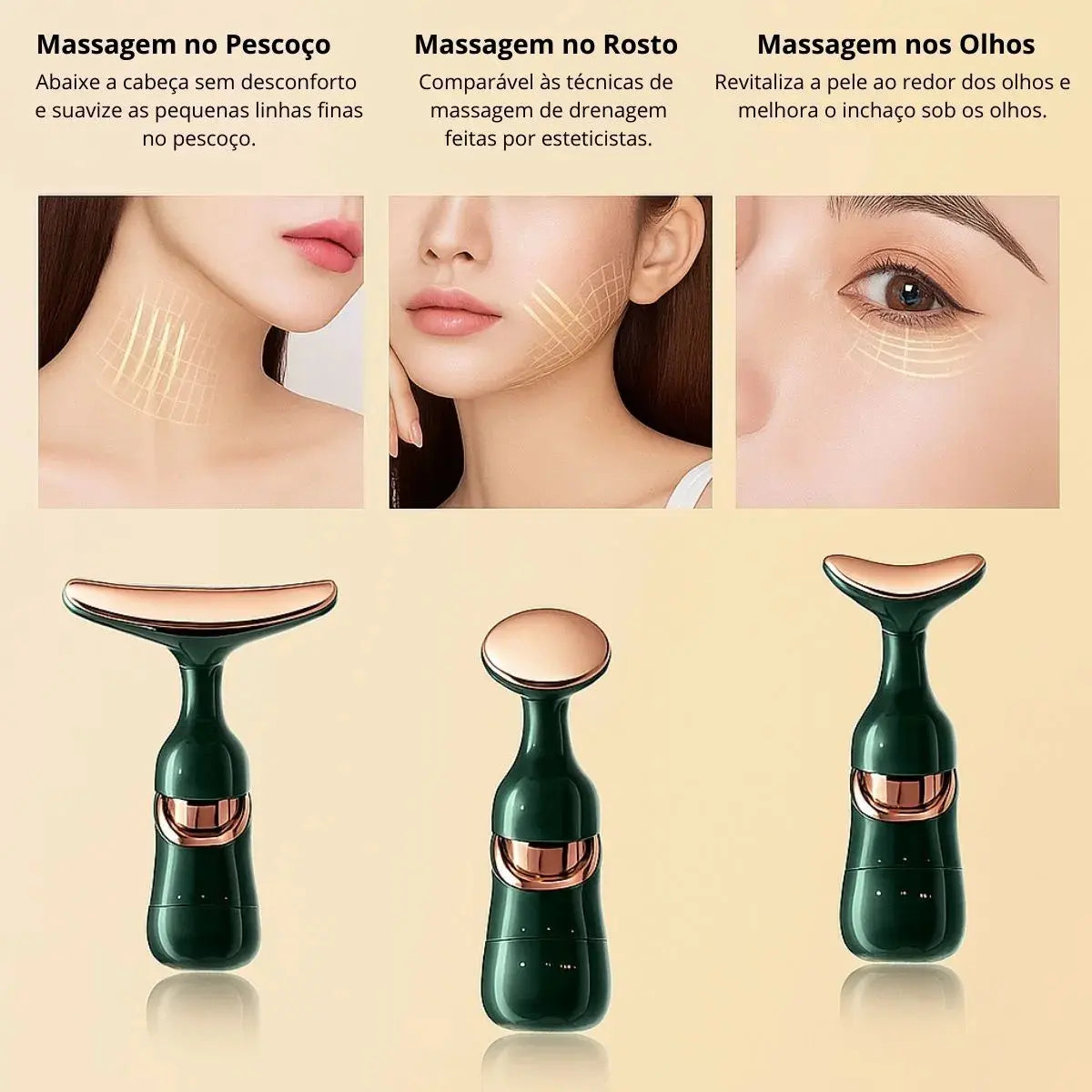 Masajeador Facial 3 En 1