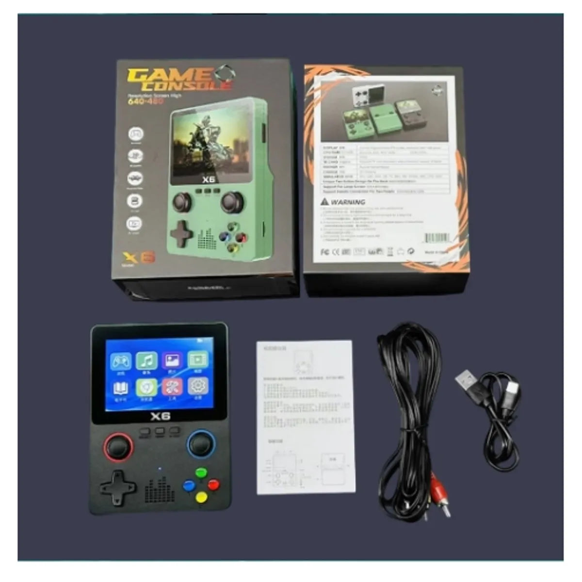 Consola De Juegos Portátil X6 USB