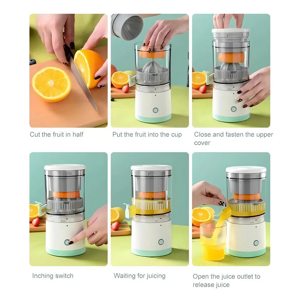 🍊🥤EXPRIMIDOR ELECTRICO INALAMBRICO