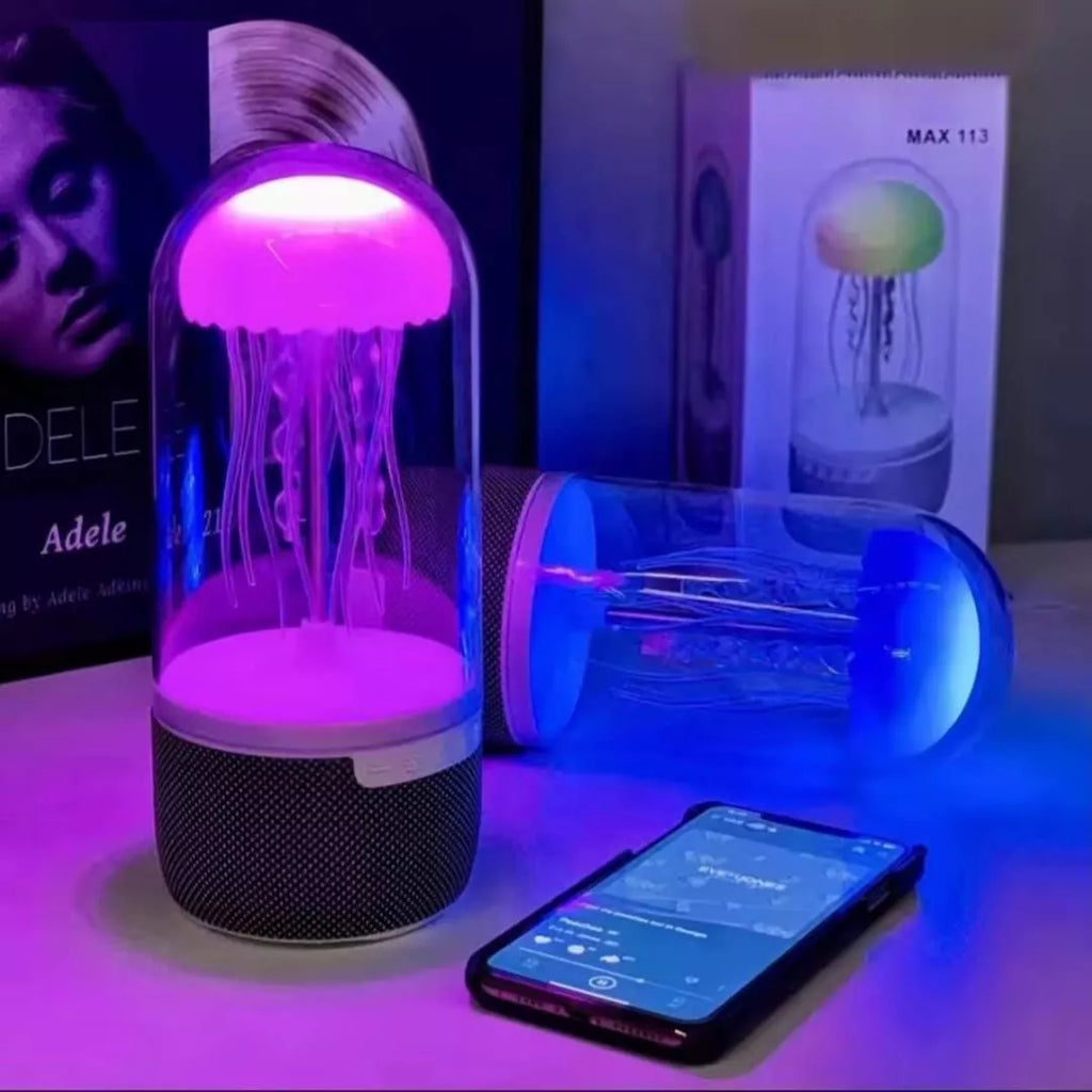 LAMPARA PARLANTE BLUETOOTH DISEÑO MEDUSA