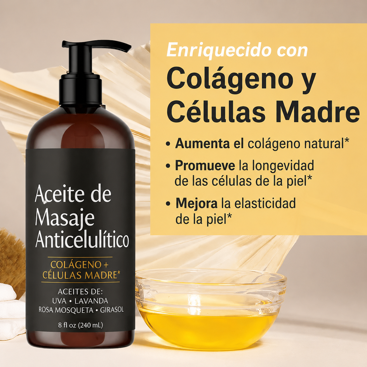 Aceite Masaje Corporal+Ventosa Electrica