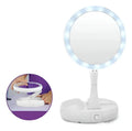 Espejo De Maquillaje Led Plegable
