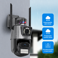 Camara De Seguridad Wifi Con Doble Lente