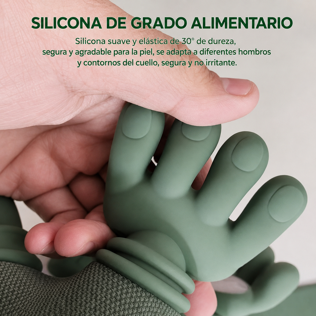 Masajeador De Cuello Con Manos Verde