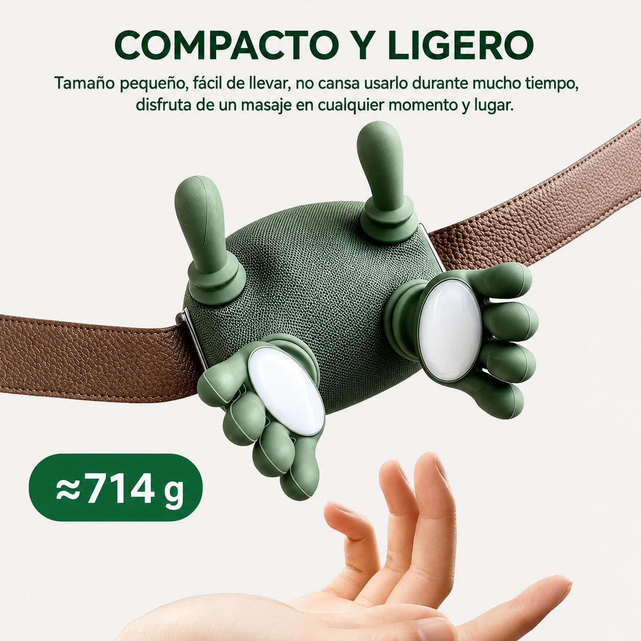 Masajeador De Cuello Con Manos Verde