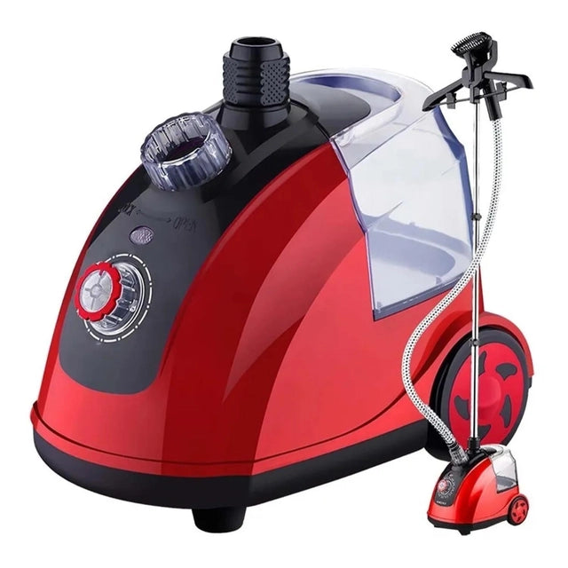 Plancha Vertical Vapor Vaporizador Roja