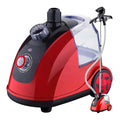 Plancha Vertical Vapor Vaporizador Roja