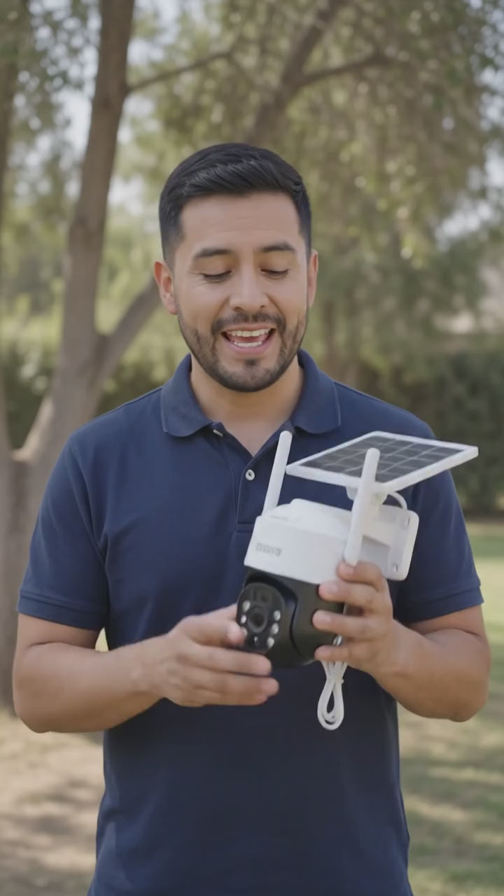 CAMARA DE SEGURIDAD SOLAR 4G CON CHIP