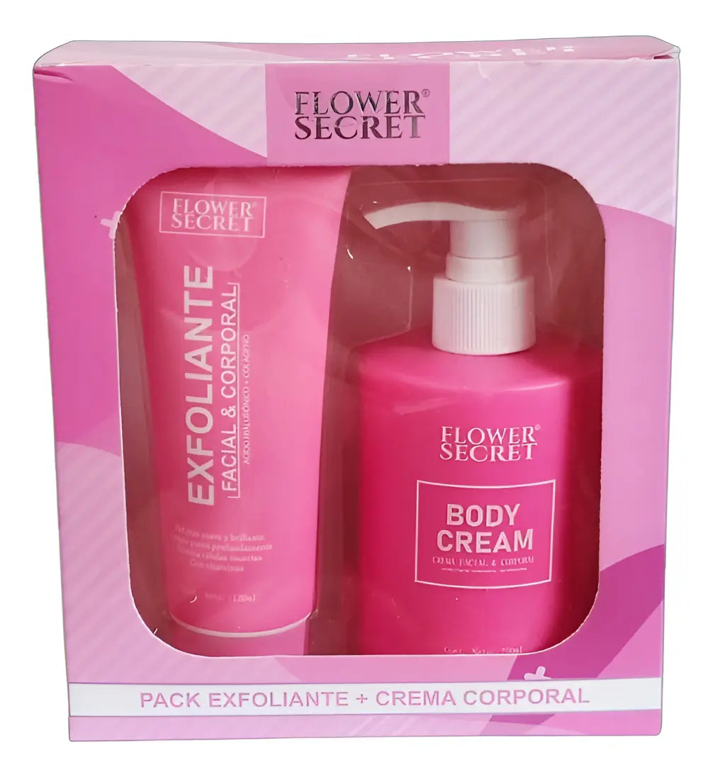 PACK LOCION CORPORAL + EXFOLIANTE ROSA