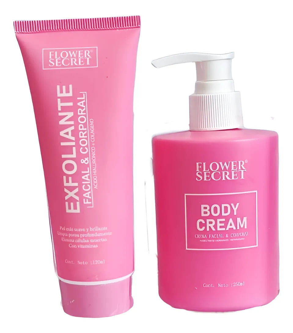 PACK LOCION CORPORAL + EXFOLIANTE ROSA