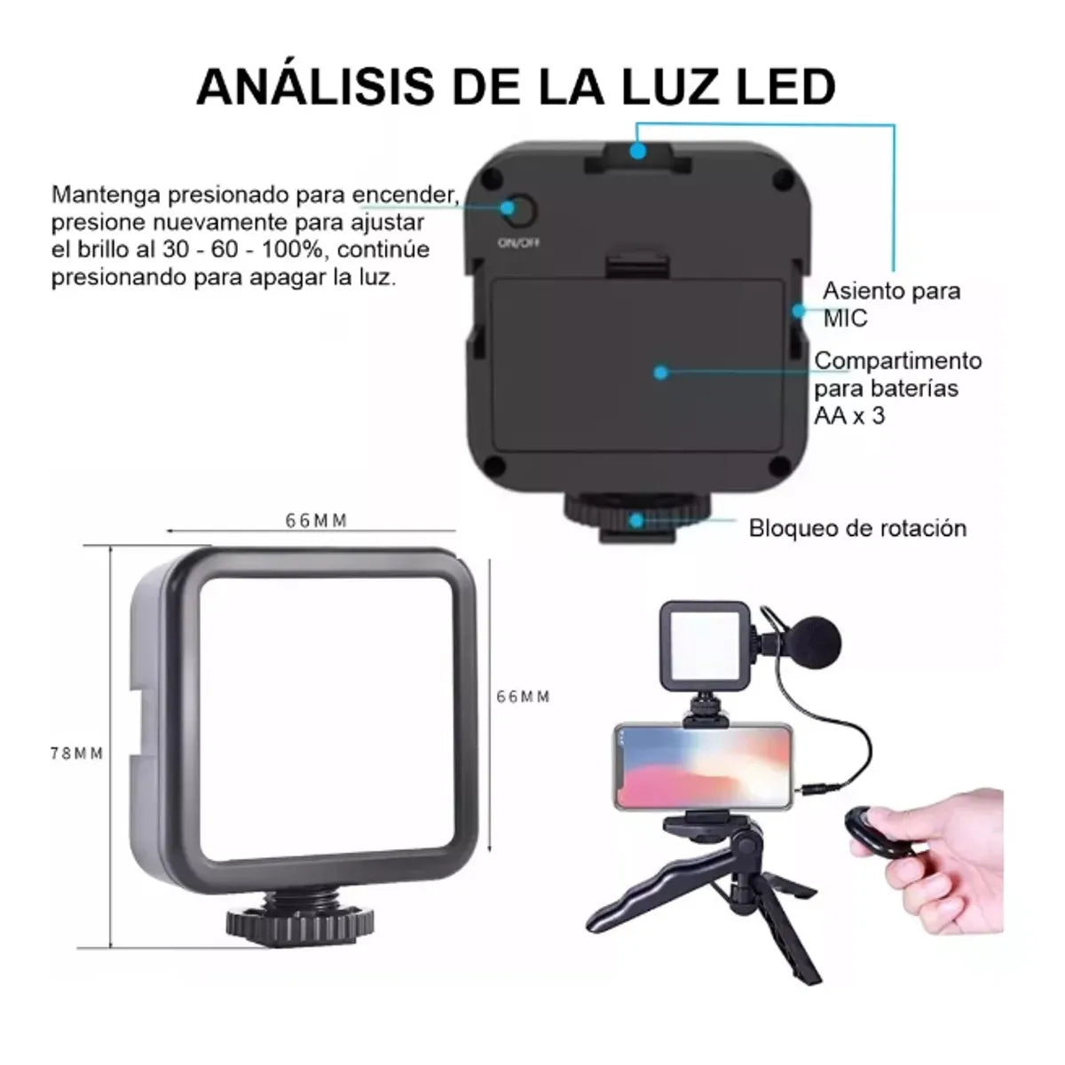 Kit Estabilizador Soporte Luzmicrofono